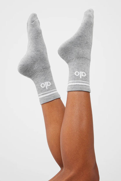 ALO Chaussettes Mi-Hautes Unisexes Throwback